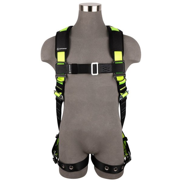 Safewaze PRO Full Body Harness: 1D, Dorsal Link, MB Chest, TB Legs, 3X FS185DL-3X